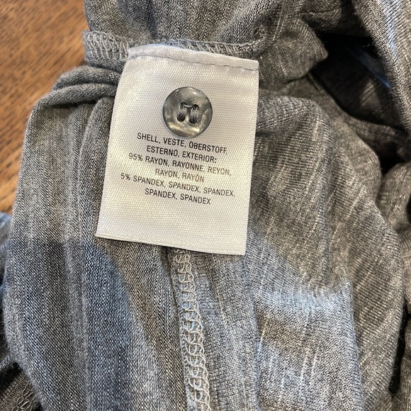 (2/$30) Anthropologie Vanessa Virginia Gray tie off Tank - Small - Picture 6 of 7